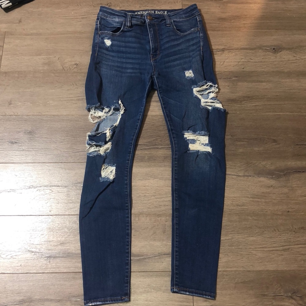Size 8 midrise American Eagle ripped jeans